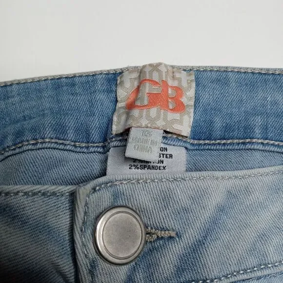 GB Gianni Bini Tuxedo Stripe Raw Step Hem Jeans - Picture 7 of 9